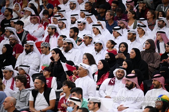 카타르 관중. 사진=게티이미지코리아