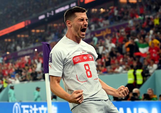 결승골의 주인공 스위스 프로일러. AP연합뉴스