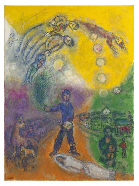 마크 샤갈 (1887-1985)의 1979년 작품 화가의 비상, (L’envol du peintre), CHRISTIE'S IMAGES LTD. 2022