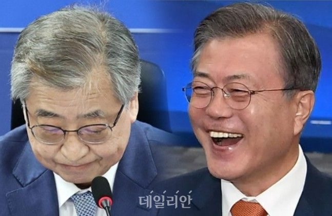 서훈 전 국가안보실장(왼쪽)과 문재인 전 대통령. ⓒ 데일리안 DB