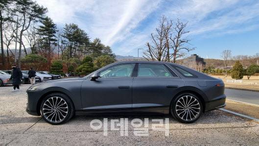 디 올 뉴 그랜저 측면 (사진=손의연 기자)