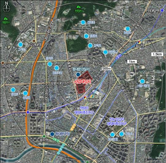 동대문구 청량리동 일대 미주아파트 (사진=서울시)