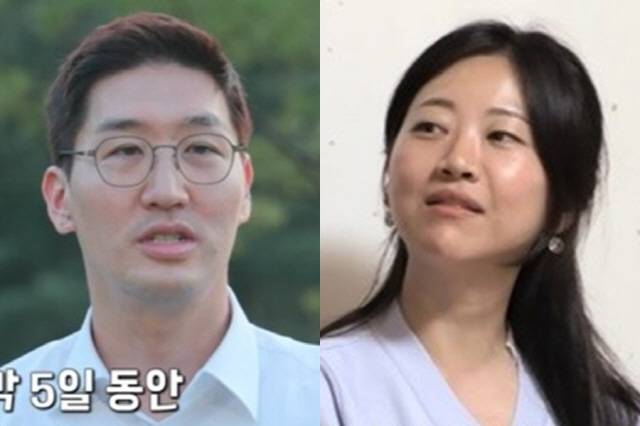 '나는 솔로' 11기 상철(왼쪽), 영숙. 방송화면 캡처