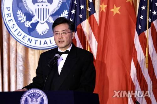 친강 중국 외교부장. 신화연합.