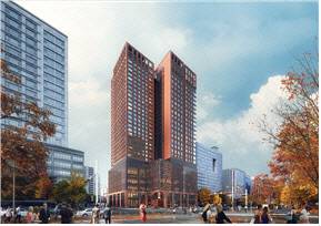 마포로 1구역 제34지구 도시정비형 재개발 사업 투시도.