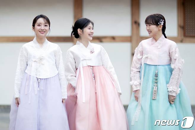 펀치 백예빈 이보람(왼쪽부터) / 뉴스1 ⓒ News1 이승배 기자