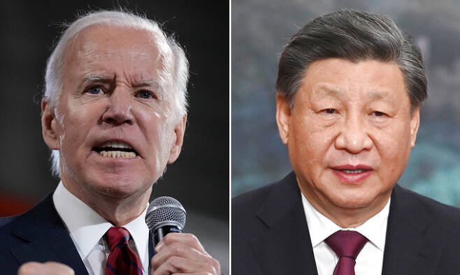조 바이든 미국 대통령(왼쪽), 시진핑 중국 국가주석. AP·신화뉴시스