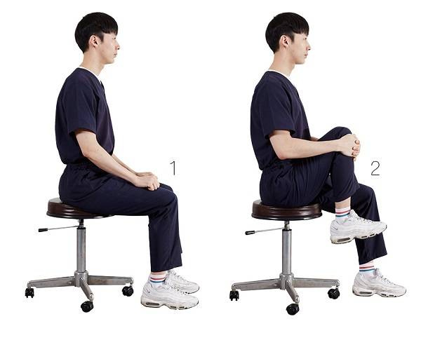 한 발 당기기./사진=서초21세기병원 제공