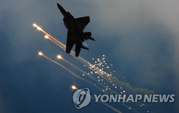 이스라엘 공군 전투기, 이스라엘 공군 트위터 캡처. 연합뉴스