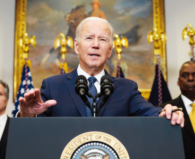 조 바이든 미국 대통령이 1월 11일(현지 시간) 성명을 내고 한화솔루션의 미국 조지아주 태양광 투자 계획을 환영했다. [뉴시스]