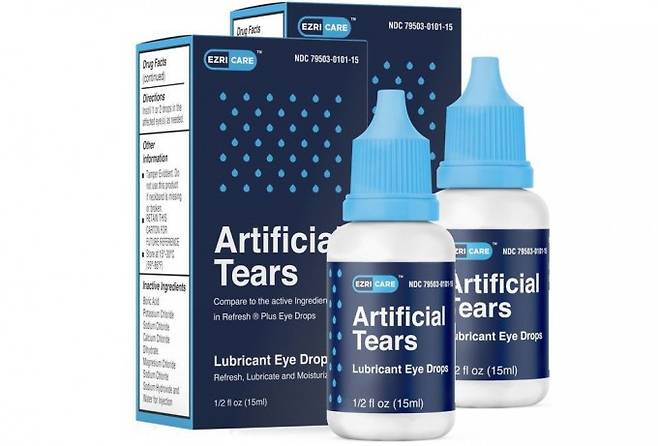 미국에서 녹농균 감염을 일으킨 인도 글로벌파마의 인공눈물 제품 에즈리케어. 글로벌파마 홈페이지 캡처