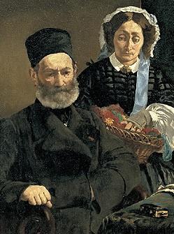 에두아르 마네가 그린 아버지와 어머니 초상화, 1860년, 오르세 미술관 소장