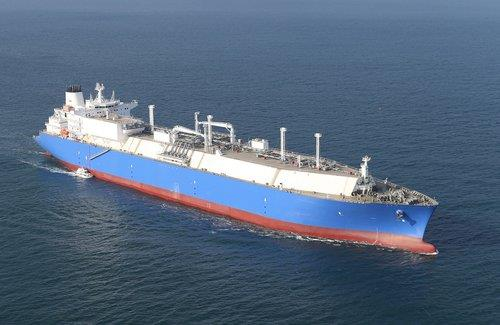 A LNG carrier built by Daewoo Shipbuilding & Marine Engineering (DSME) [DAEWOO SHIPBUILDING & MARINE ENGINEERING]