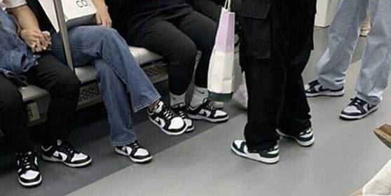 국내에서 '범고래'란 별명으로 불리는 나이키 덩크 판다 운동화. 온라인 커뮤니티 캡처