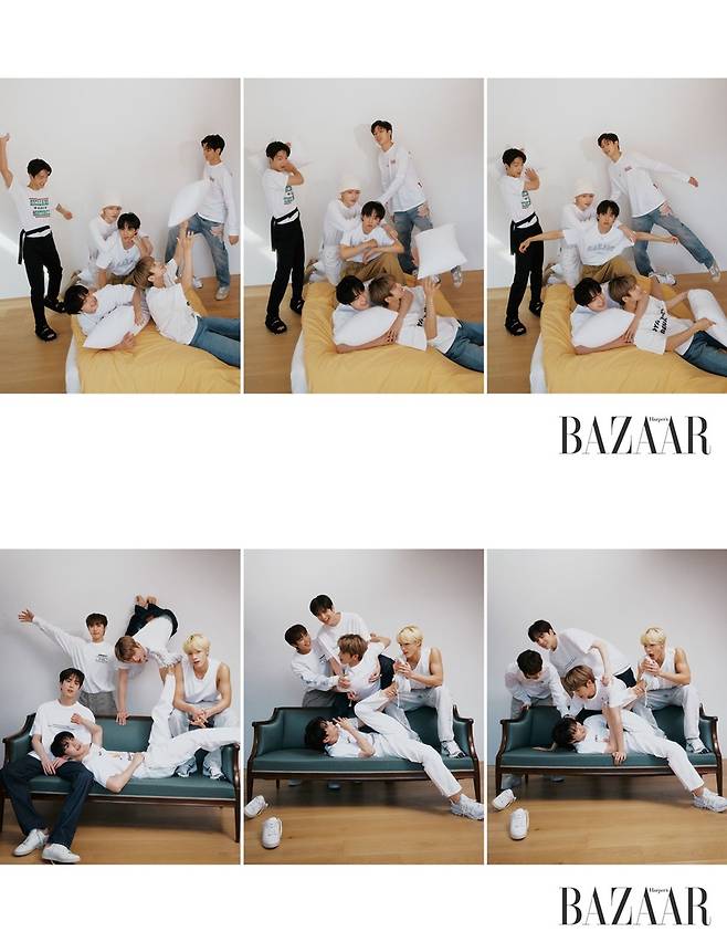 On the 22nd, fashion magazine Harpers Bazaar presented a picture with The Boyz.In an interview after the filming, the member starred in the 8th mini album BE AWAKE, saying, It was new because it was stronger and more sexy than before.When asked what the weapons of The Boyz were in their fifth year, they said, We still have the same mindset as when we were rookies. The flame has not disappeared yet.Eric, who rejoined The Boyz, said, Before Corona, I got a lot of strength from the fact that Derby watched me dancing and singing on stage.I am very excited about the idea that I can finally fill my empty and empty mind in three years. 