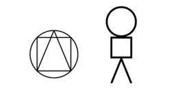 초성의 천지인삼재와 간(艮) 소년. 사진 <학산이정호전집>