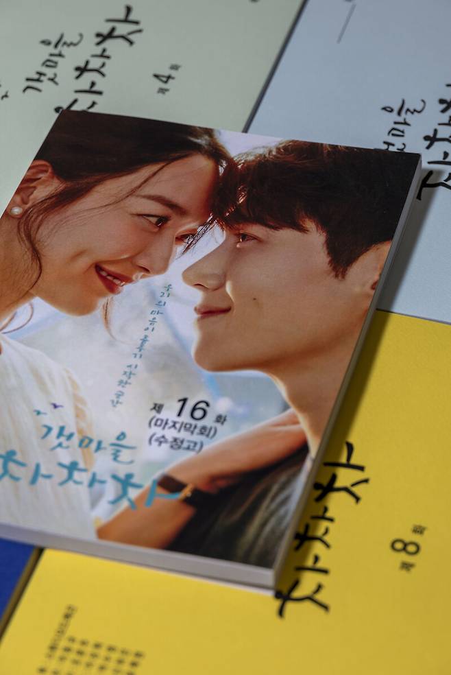 신하은 작가가 쓴 <갯마을 차차차> 대본집. 김진수 선임기자