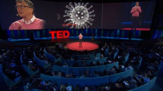 빌 게이츠는 2015년 3월 TED 강연에서 2014년 에볼라 바이러스에 이어 앞으로 발병할 수 있는 전염병에 대비하는 시스템을 갖춰야 한다는 주장을 펼쳤다. TED 공식 영상 캡처
