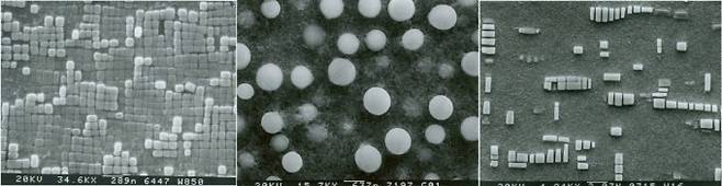 현미경으로 살펴본 다양한 감마프라임상. 가열 시 특정 감마프라임상 화합물이 만들어지는 합금은 고온에서도 강도가 저하되지 않는 초내열 특성을 보인다. 유영수 한국재료연구원 제공