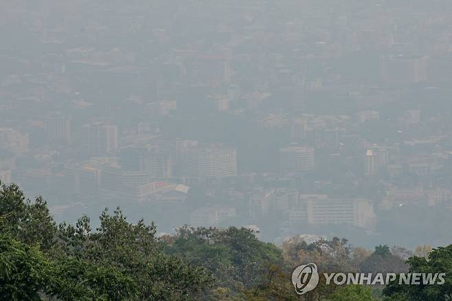 치앙마이 공기오염 [AFP 연합뉴스 자료사진. 재판매 및 DB 금지]