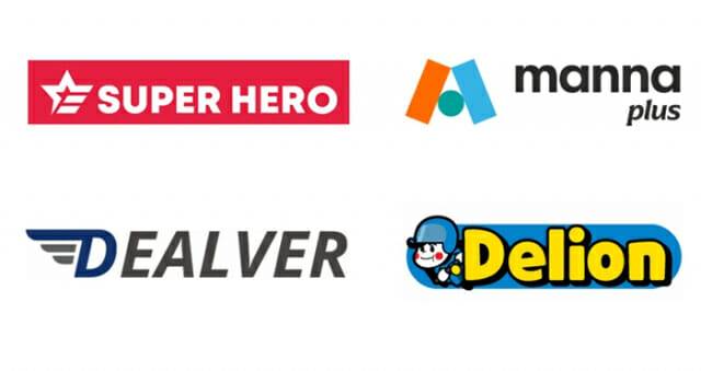 (사진=배달대행 플랫폼 각사 CI)