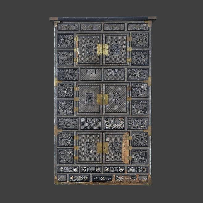 나전흑칠삼층장 *재판매 및 DB 금지