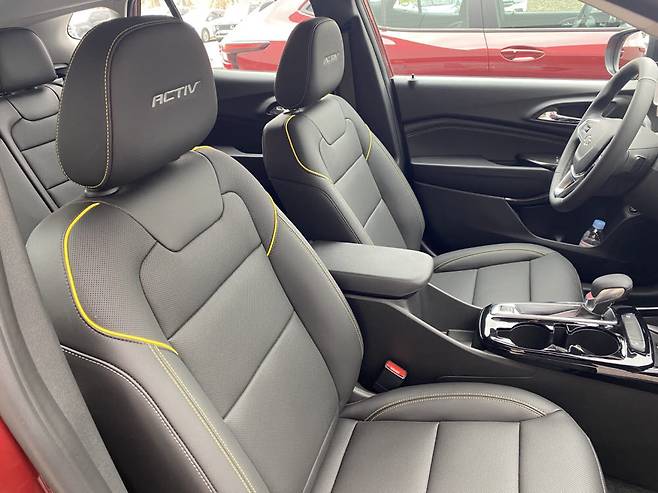 쉐보레 트랙스 크로스오버 1열 시트. 정치연 기자