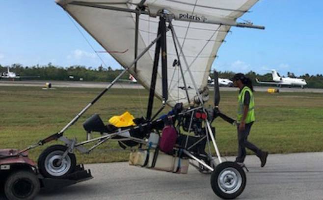 사진=쿠바 조종사들이 탈출에 이용한 행글라이더