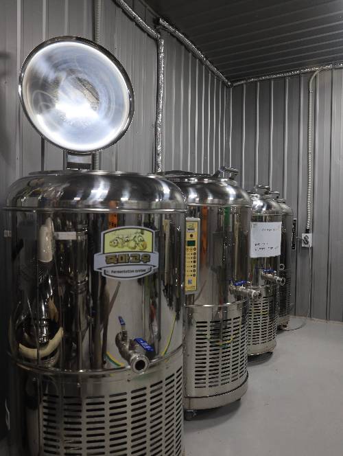 금풍양조 발효실 내부