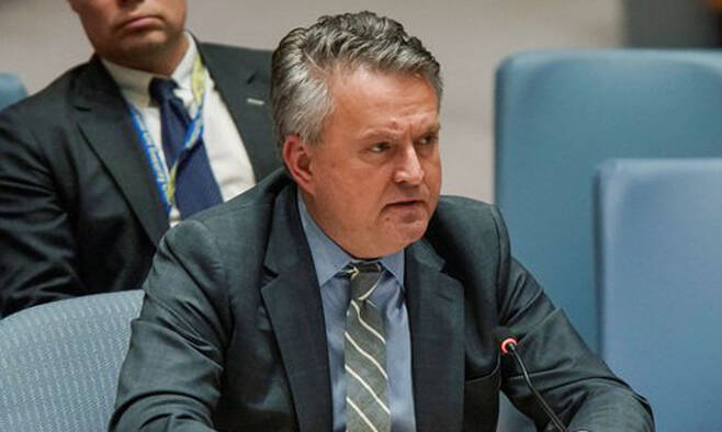 세르히 키슬리차 유엔 주재 우크라이나 대사. 로이터·뉴스1