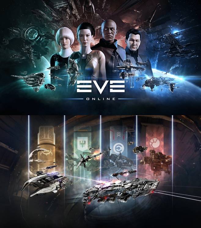 우주에서 벌어지는 대규모 전투 '이브 온라인'(출처='이브 온라인' 공식 홈페이지).