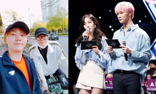 故 문빈과 함께 한 세븐틴 승관, 비비지 신비