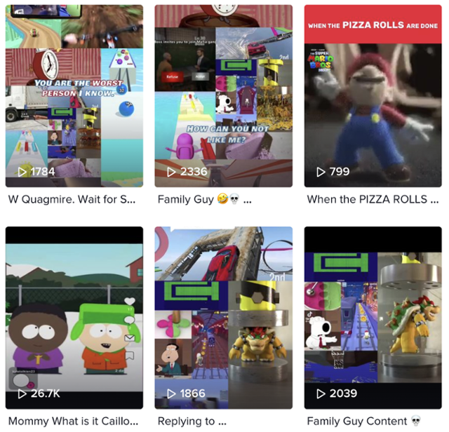 슬러지 콘텐츠를 전문으로 만드는 한 틱톡 크리에이터(d_andrew_g)의 콘텐츠 목록. 틱톡 캡처