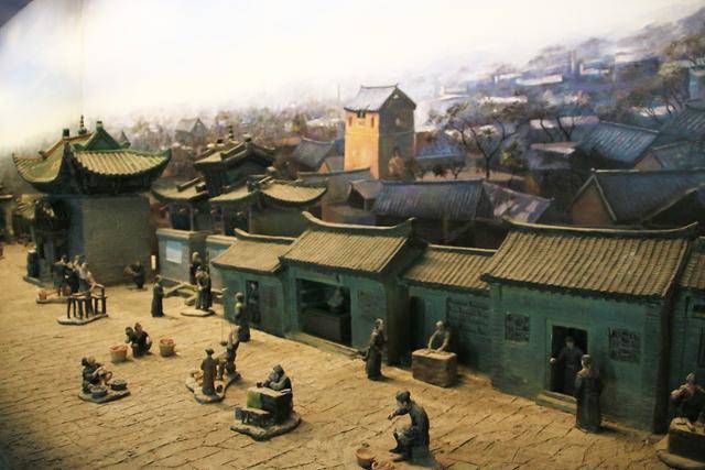 균관요지박물관에 전시된 도자기 생산지 션허우고진 그림. ⓒ최종명