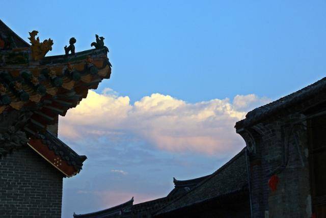 션허우고진에서 본 하늘색. ⓒ최종명