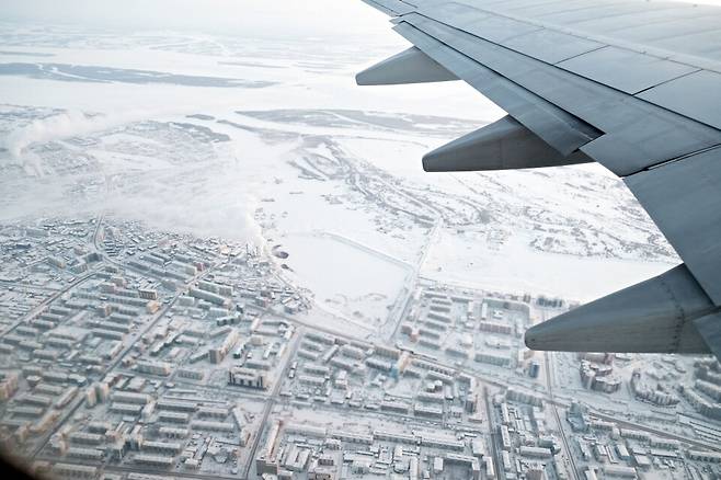 도시 전경_비행기에서 내려다본 러시아