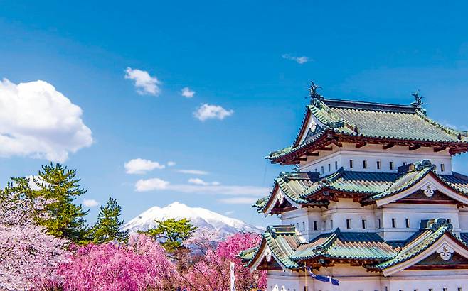 지난해 10월 일본 정부가 무비자(사증 면제) 일본 입국을 다시 허용하면서 한국인의 일본행 러시가 이어지고 있다. 사진은 일본 아오모리 히로사키성. /사진=일본정부관광국