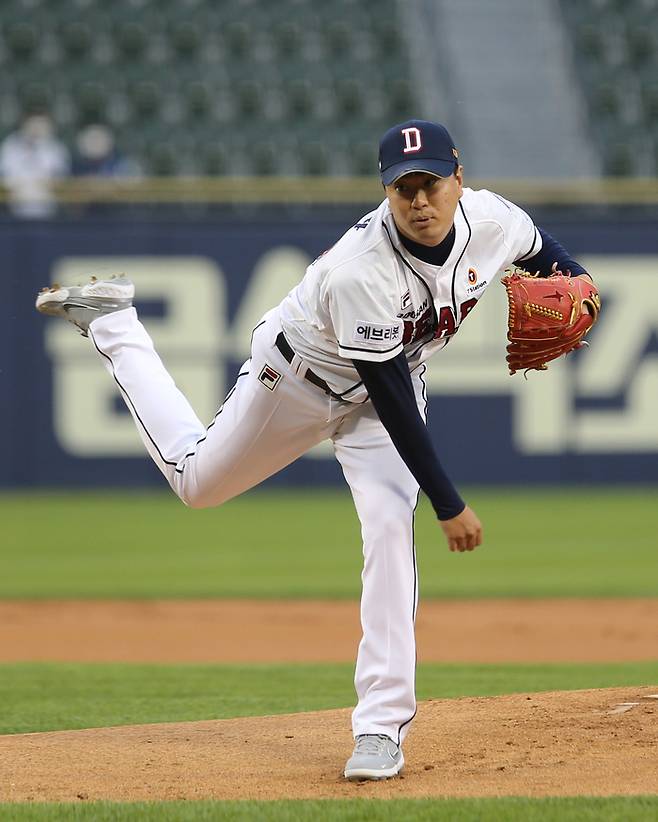 복귀 준비 중인 두산 이영하. 사진제공 | 두산 베어스