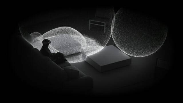 비전 프로는 공간 음향을 제공하는데 앱은 비전OS를 통해 공간 인식 기술에 기반한 기능을 제공할 수 있다.