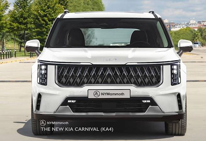 기아 카니발 페이스리프트 예상도 (출처 : 뉴욕맘모스)