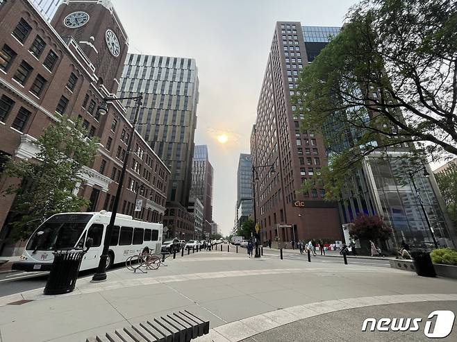 세계 바이오클러스터의 모델로 꼽히는 미국 보스턴 케임브리지 이노베이션 센터 전경./뉴스1