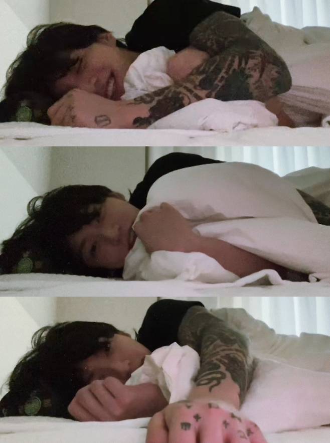 하이브 방심한 아침에 670만 아미와..방탄소년단 정국 깜짝 '눕방'