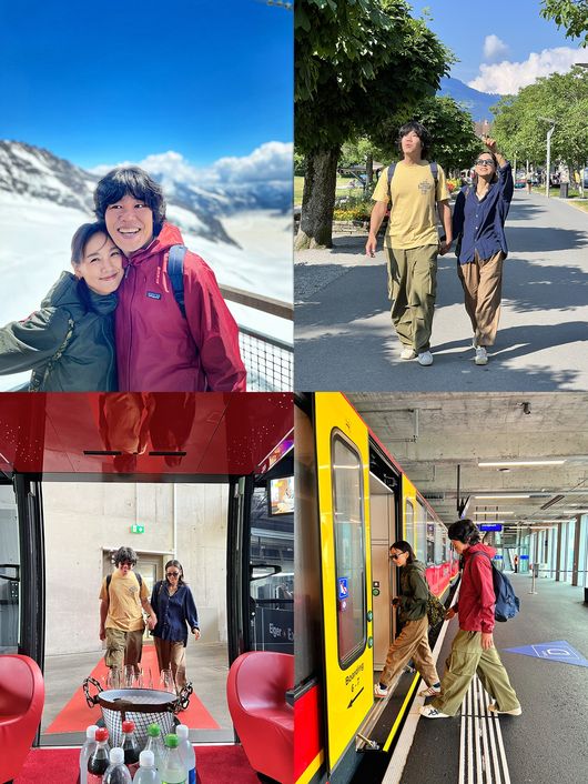 Singer Lee Hyori and Lee Sang-soon Couple enjoyed their 10th wedding anniversary in beautiful Switzerland.Singer Lee Hyori, Lee Sang-soon Couple visited the Jungfrau Railway area in the best weather of early summer.The Interlaken (Interlaken) and Jungfrau Railway (Jungfrau) areas are the most visited Swisserland destinations by The Passengers of Korea.The white Firn, which looks like the blue field Beyond the Wall, tempts The Passengers, and the highest railway station in Europe, jungfraujoch (Jungfraujoch), is nicknamed the roof of  ⁇ Europe because it is a symbol of Switzerland travel.These Couples stayed at Interlaken, the gateway to the Jungfrau Railway, and picked a sunny sunny day and headed to the top of the Jungfrau Railway in the pure white Firn.From Interlaken, we traveled to Grindelwald Terminal, 943 meters above sea level, and boarded the Eiger Express Gondola.With Gondola, their summertime became even sweeter.In a special VIP Gondola, these Couples began a romantic Couple Summertime with a glass of light champagne and a panoramic view of Grindelwalds beautiful green with the window Beyond the Wall.Arriving at Eigergletscher as Gondola, the next Summertime for these Couples was the Jungfrau Railway railway, which ran up and down jungfraujoch for over 100 years.Passing through the heart of the UNESCO World Heritage site Aletsch Glacier and finally reaching the summit of jungfraujoch, they took a long look at the early summer Firn in a magnificent snowfield with panoramic views of the Alps, the signature pose of the Jungfrau Railway, and the Swiss flag.In the ice palace, the highlight of jungfraujoch, Lee Sang-soon gave Lee Hyori a ride on a hand sled, and their romantic walk warmed the coldest place.It was the Korea Cup ramen that was waiting for those who enjoyed, laughed and consumed energy at the summit. Firns Korea Cup ramen became a great energy source for them to continue their next Summertime.Lee Hyori and Lee Sang-soon Couple will participate in the pre-event of  ⁇  Art Basel  ⁇  held in Basel.