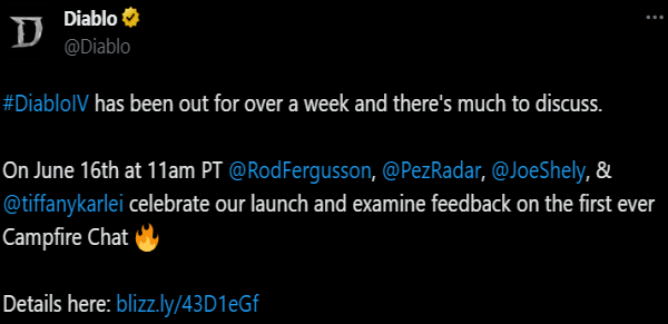 - 디아블로 공식 트위터 中