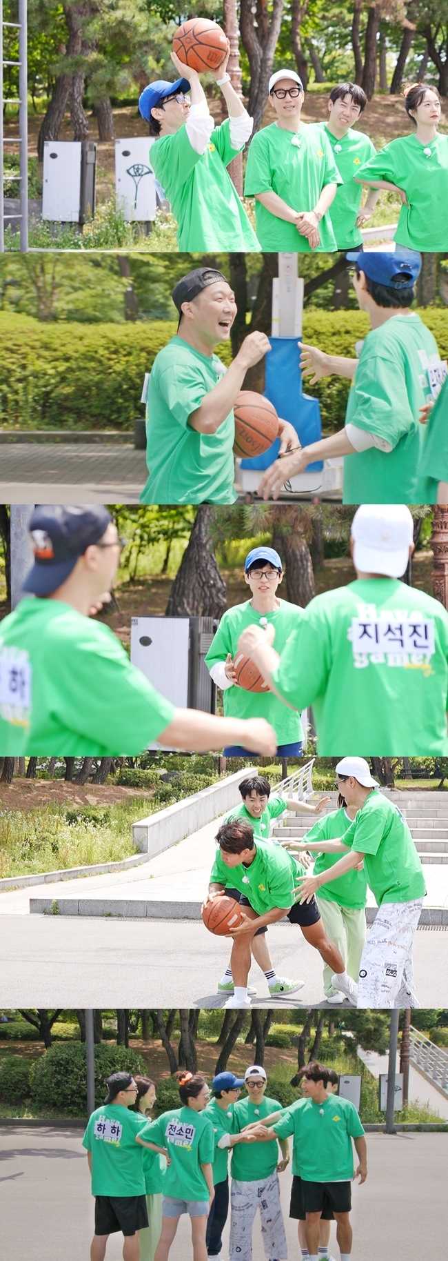 Yoo Jae-suk shows off son JiHoOn June 25, SBS  ⁇  Running Man ⁇  will feature a sparkling Basketball Battle.The recent recording was decorated with a special summer noodle dish and proceeded to eat according to Citizenships answer.Members who fell into Hell  ⁇  when they did not stop at the noodle cooking feast unfolded an impromptu Basketball Battle to win the  ⁇  extra noodle cooking exemption  ⁇ .Kim Jong-kook said, I am Kang Baek-ho, and I showed my passion for basketball after soccer. I showed my passion for basketball. I showed my passion for basketball. I showed my passion for basketball. Where is this basketball? Haha, who is usually known as  ⁇ Basketball Mania  ⁇ , claimed to be a daily basketball coach for Kim Jong-kook and members, but he was sweating in the Running Man basketball battle.