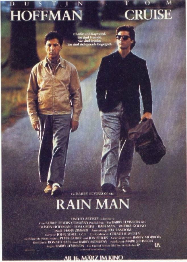 영화 '레인 맨' 공식 포스터.