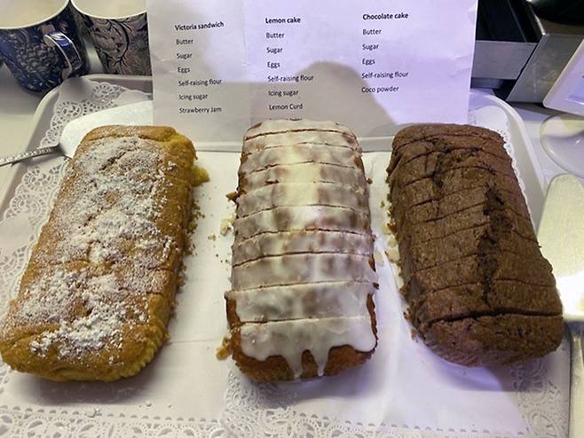 영국의 케이크들. 화려하기보다 실용적 목적이 크다. ⓒ최은주 제공