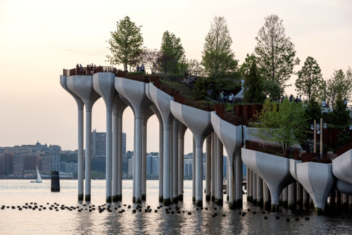토마스 헤더윅 스튜디오가 디자인한 뉴욕의 인공섬 공원 ‘리틀아일랜드’       숨프로젝트