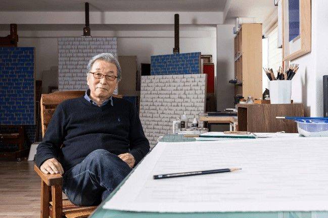 최명영 화백. 사진=더페이지 갤러리 제공 *재판매 및 DB 금지