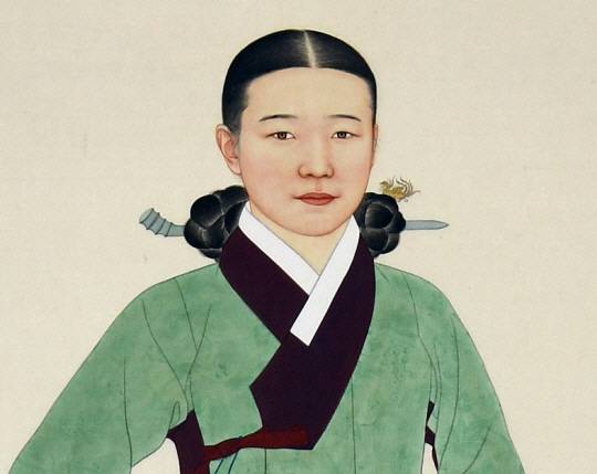 전북 남원시가 새로 봉안한 춘향사당의 춘향 영정. 남원시 제공